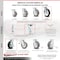 Service Caster 8 Inch Rubber on Aluminum Caster Set with Roller Bearings 2 Swivel Lock 2 Brake SCC-30CS820-RAR-BSL-2-TLB-2 - alternate 6